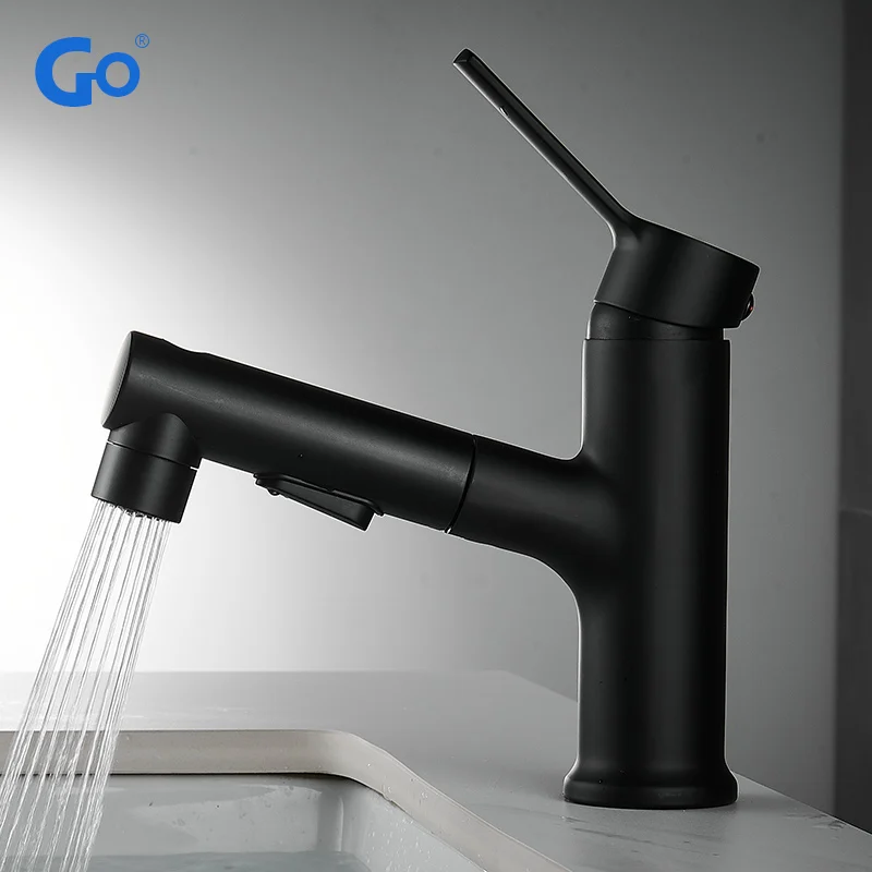 

Выдвижной смеситель для раковины в ванную комнату, смеситель для ополаскивания, распылитель, приспособление для чистки, 3 режима, смеситель для холодной и горячей воды, смеситель для раковины