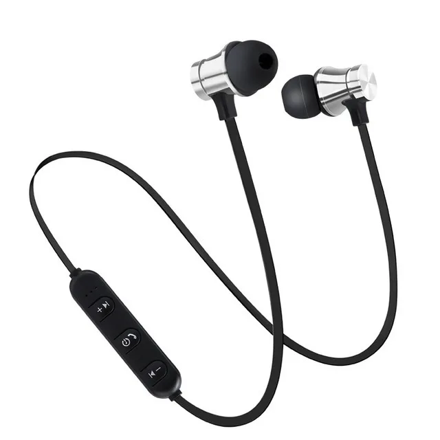 Беспроводные Bluetooth наушники спортивные стереонаушники водонепроницаемые вкладыши магнитные гарнитура с
