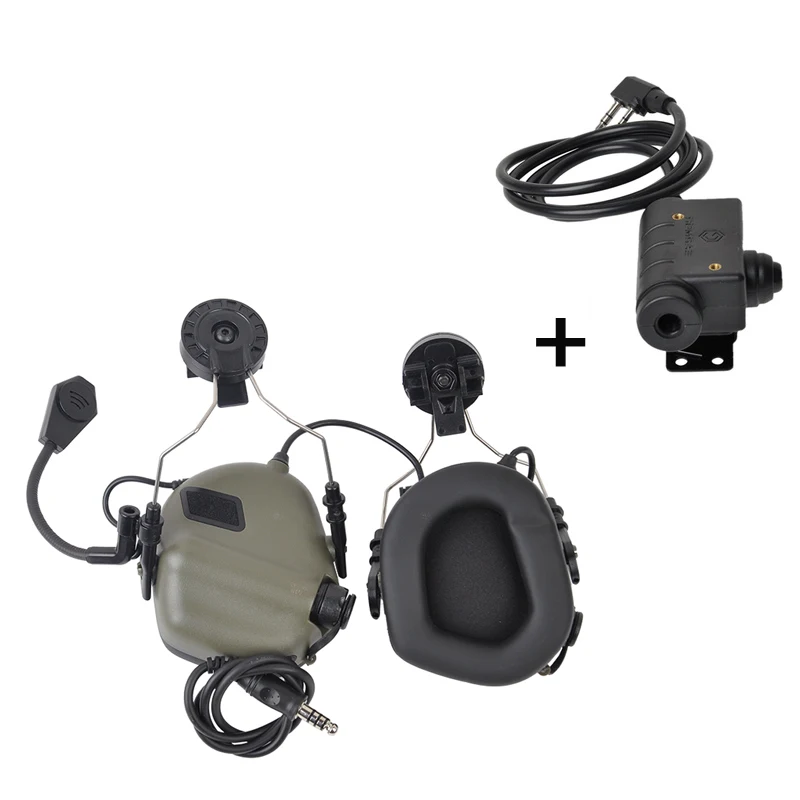 EARMOR M32H Mod3 тактическая гарнитура и M51 адаптер PTT набор наушников с шумоподавлением