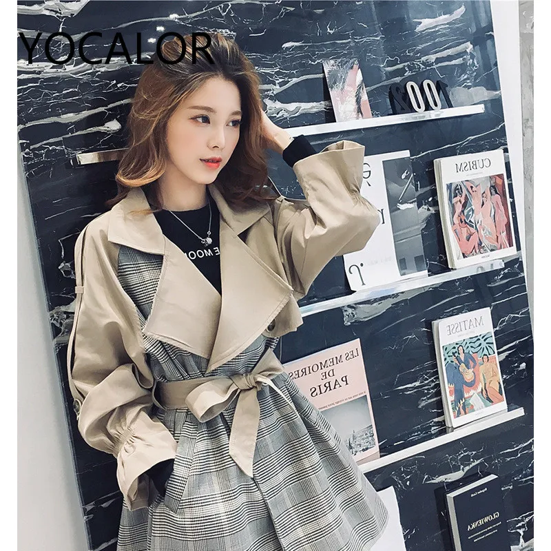 Осеннее длинное пальто для женщин Manteau Femme Moda Mujer Сращенные Casacos Feminino Тренч Para Mulheres Женское пальто ветровка