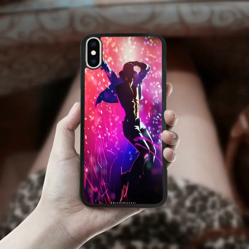 Чехлы для iphone XS Max PC из ТПУ и твердого пластика задняя сумка для мобильного телефона 6,5 дюймов Задняя крышка мягкая оболочка Майкл Джексон певица