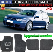 Для VW Golf MK4 Jetta MK4 LHD 1999 2000 2001 2002 2003 2004 2005 пользовательские автомобильный коврик коврики Авто нейлон сверху и снизу зубы Сварочный аппарат резиновые защитную пленку