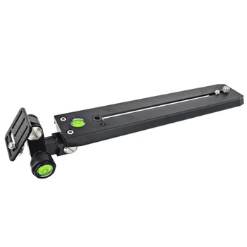 

250mm Quick Release Plate Rail w/ 1/4" 3/8" Mounting Multipurpose Plate with Long-Focus Lens Support for Camera Tripod Q07