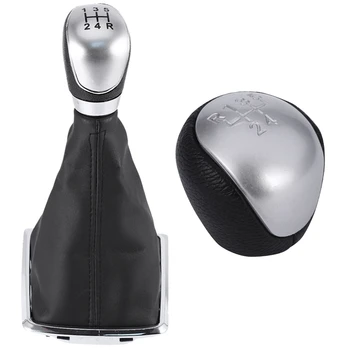 

5 Speed Gear Shift Knob Gear Stick Gaiter Boot Kit for Ford Focus 2005-2008 2010-2012 & Car Gear Stick Shift Knob Head