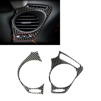 

Car Air Vent Trim 2Pcs Inner Carbon Fiber Waterproof Parts Accessories