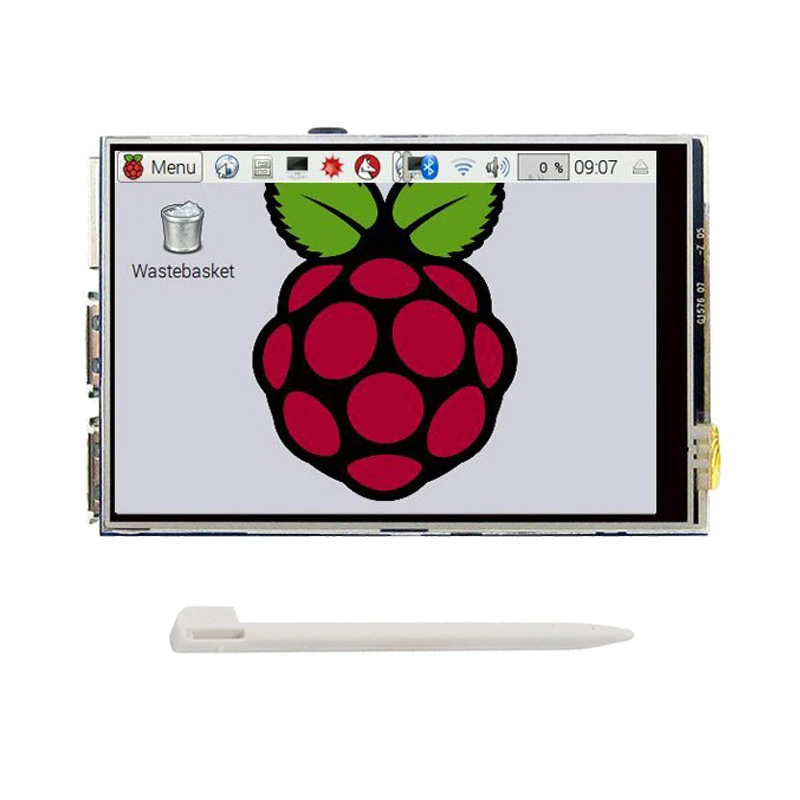 Raspberry Pi 4 Модель B 4G с 3,5 дюймовым ЖК-дисплеем RPI4 акриловый корпус RPI 4B 5V 3A адаптер питания 32G SD карта Cooper теплоотвод