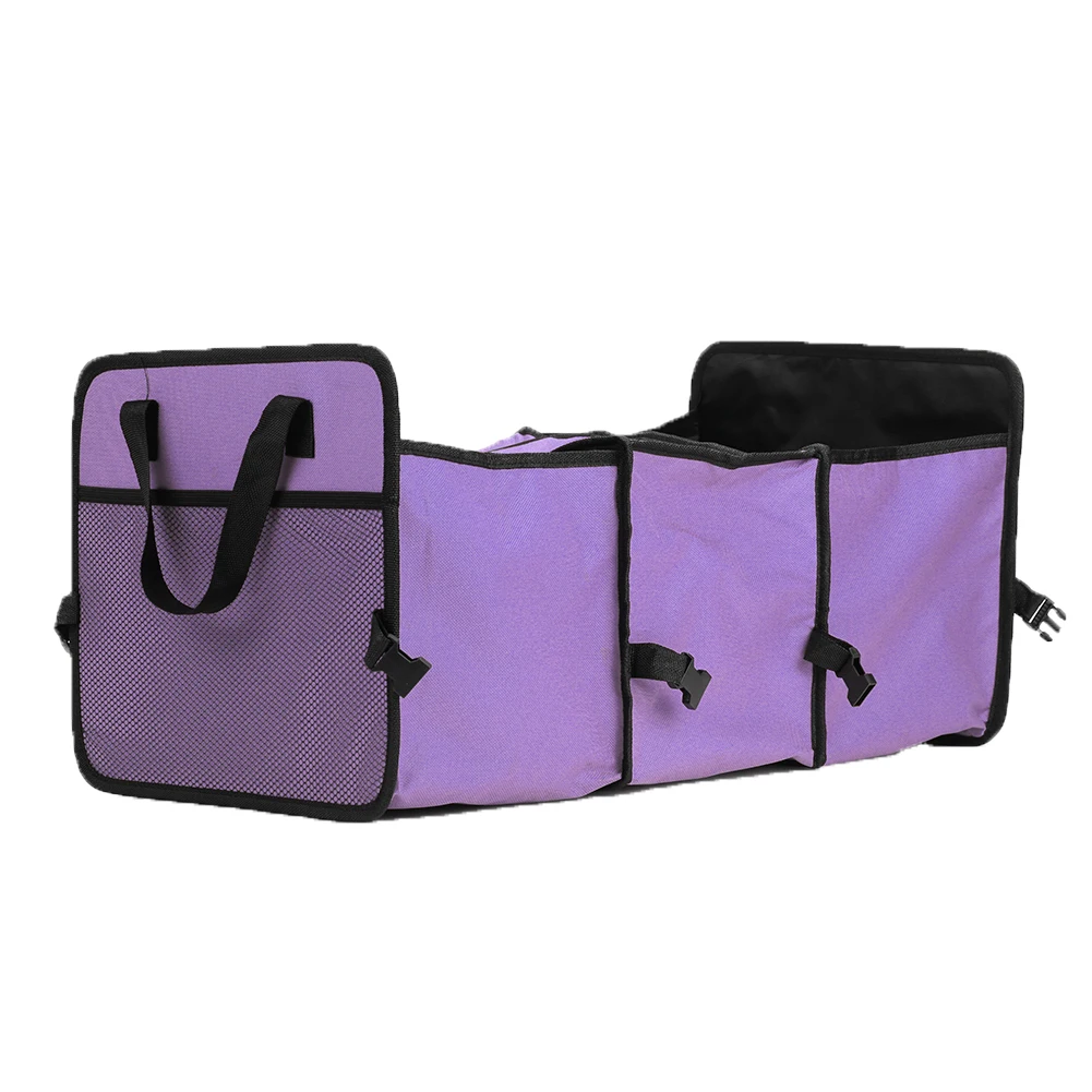 Purple Складная сумка коробка для хранения прочная коробка экономия пространства сохранение тепла фиолетовый Оксфорд универсальный - Название цвета: Purple