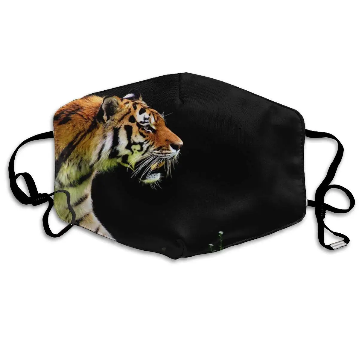 Mouth Mask For Daily Dress Up Cool Tiger Artistic Graphic Anti-dust Mouth-Muffle Washable Reusable Holiday Half Face Masks | Спорт и