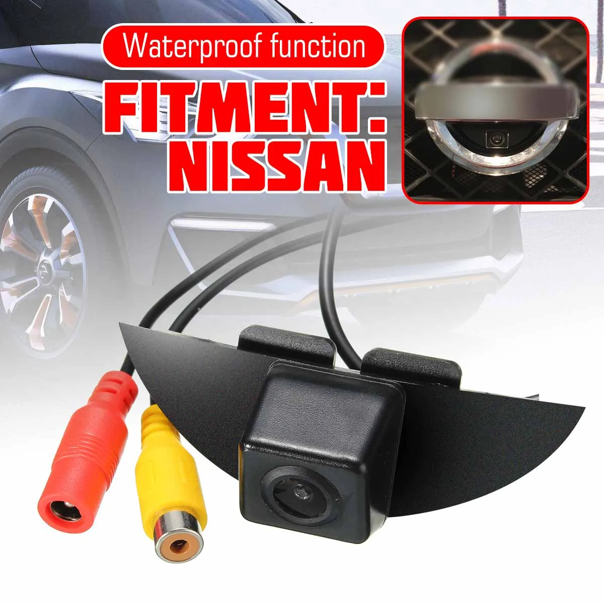 CCD Автомобильная камера переднего вида с логотипом IP68 для Nissan X Trail Tiida Qashqai Livina