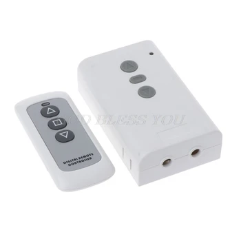 

433MHz AC220V 2CH Relay Receiver+RF Transmitter Wireless Remote Control Switch for Garage Door Motor Forward Reverse