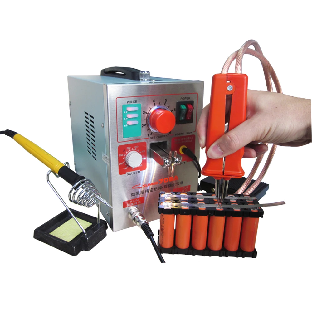 

Pulse Battery Spot Welder Spot Welding Machine Welding Station Clamp Automatic Microcomputer Universal Pen Nickel Spot Welding