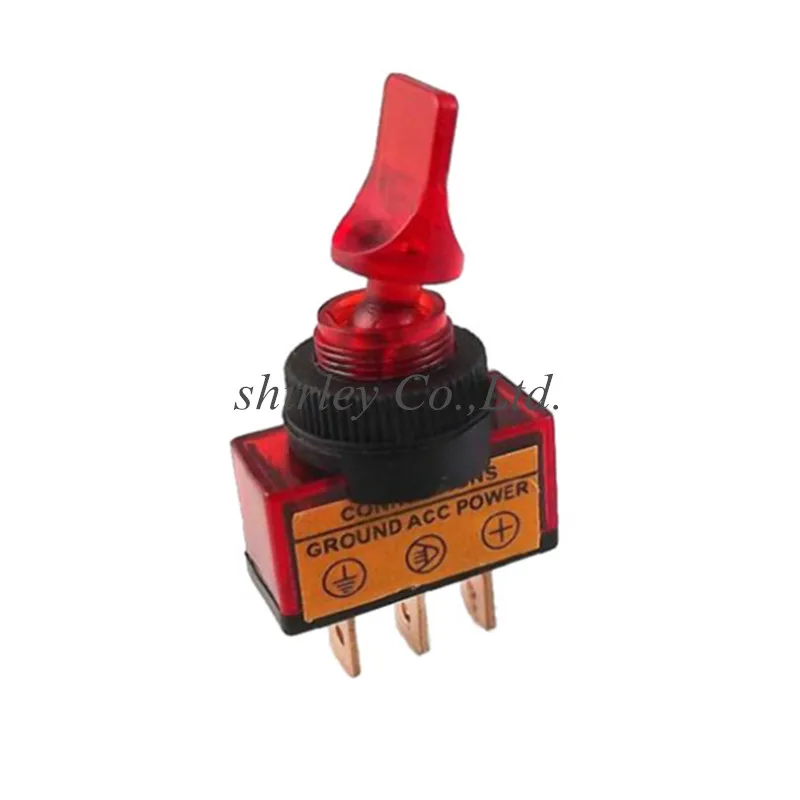 DC12V 20A индикаторная панель монтажная ВКЛ-ВЫКЛ Красный Синий Зеленый Желтый автомобильный тумблер ASW-14D переключатель для ремонта автомобиля 5 шт