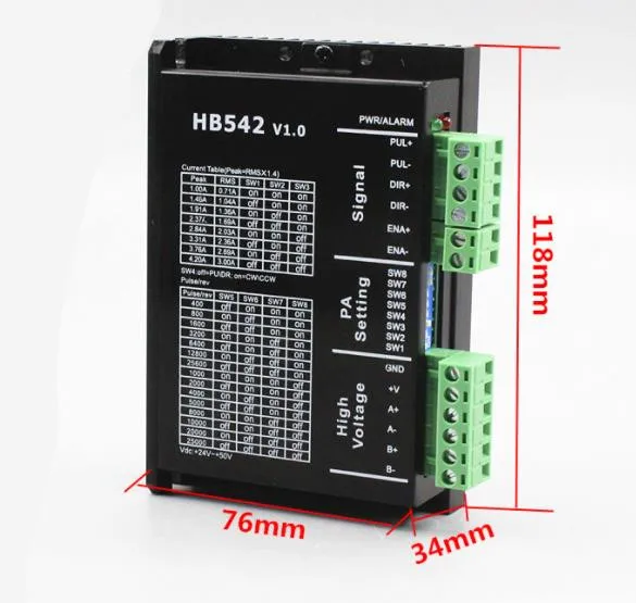 MACH3 USB CNC 5 Axis kit 3 шт. Nema 23 шаговый двигатель 57 DM542 Драйвер шагового двигателя 1 осевая