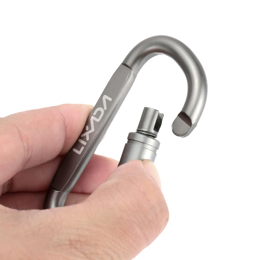 EDC Carabiner D-Ring Key Buckle Camp Snap Spring Clip Hook Keychain Keyring NEW