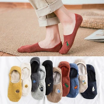 

Casual Summer Shallow mouth invisible socks Couple boat socks Short Socks Cotton 2Pairs Japanese Ankle Socks New