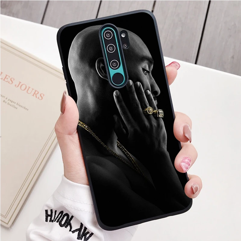 Ca Sĩ Nhạc Hip Hop 2Pac Tupac Silicone Ốp Lưng Điện Thoại Redmi Note 9 8 7 Pro S 8T 7A bao Da 