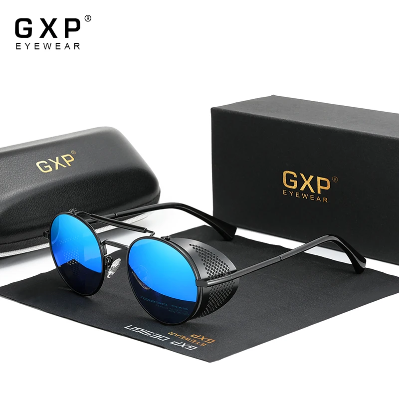Солнцезащитные очки GXP в круглой оправе UV400 для мужчин и женщин винтажные