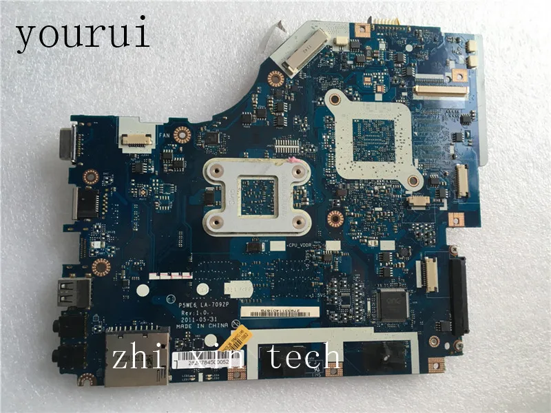 Yourui para Acer 5253 5250 Computador Portátil Placa-mãe Mbncv02002 Pewe6 La7092p Placa Principal Ddr3 com Processador a Bordo Placa-mãe para notebook - Imagem 4