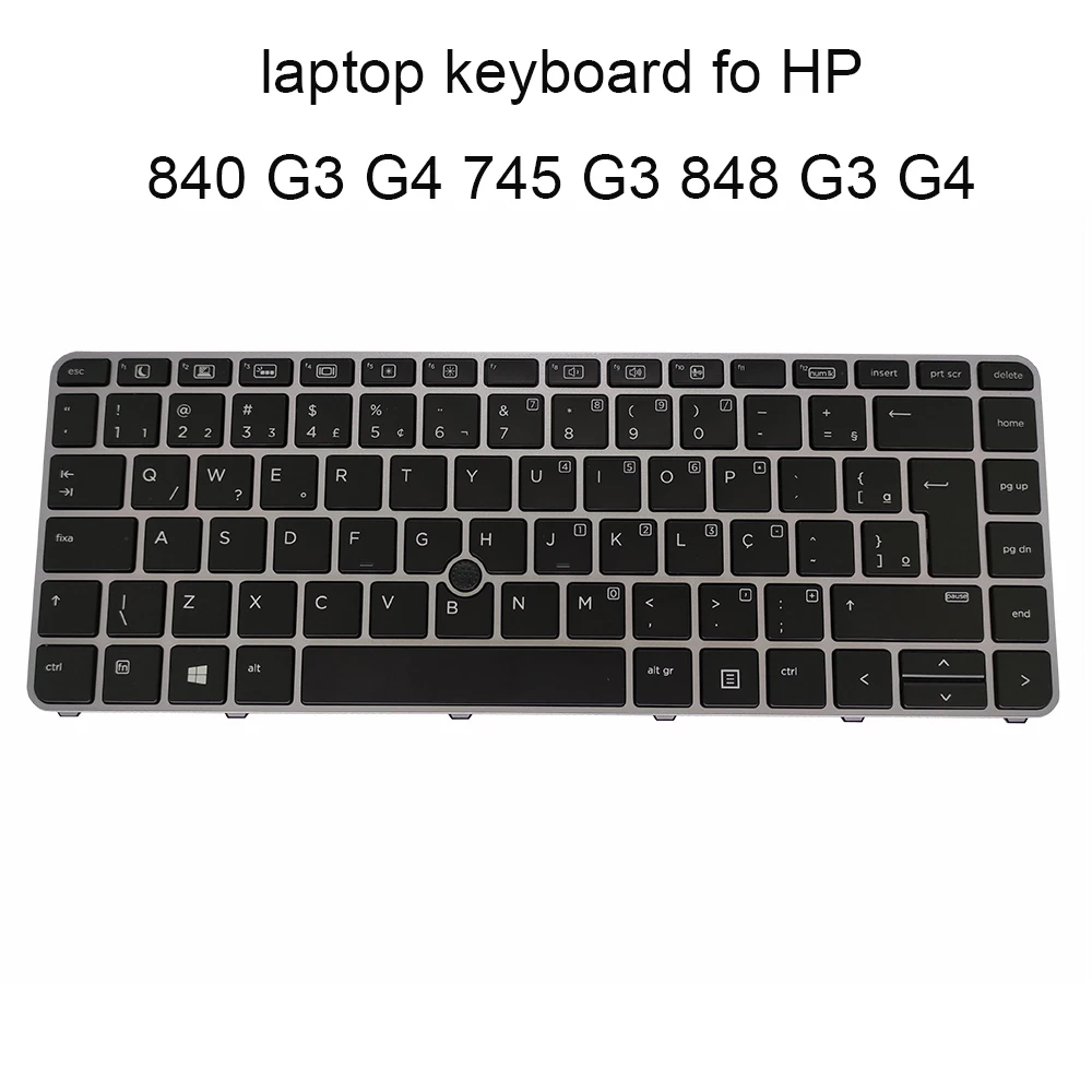 Клавиатура OVY с подсветкой для ноутбуков HP Elitebook 840 848 G3 G4 745 901042 201 черная