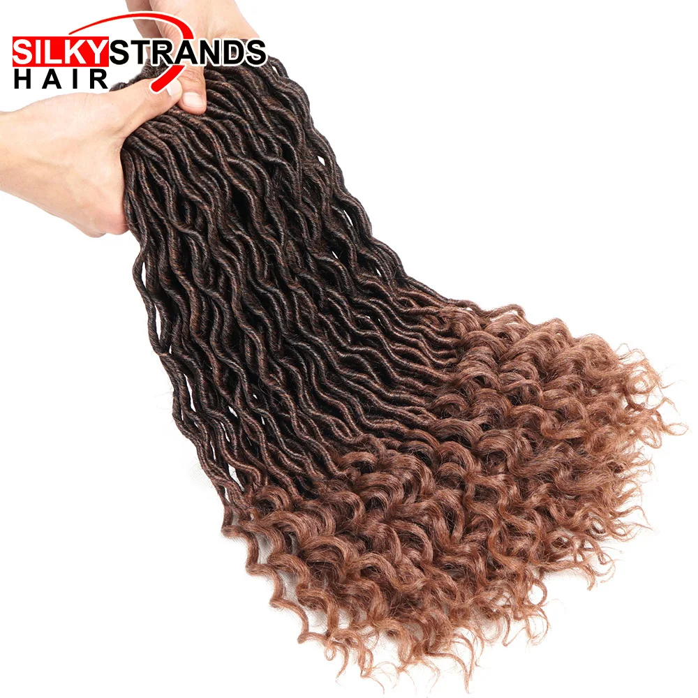 Crochet Hair Extensions Faux Locs Crochet Braids Braiding Hair Bulk Synthetic Ombre Braids Bohemian