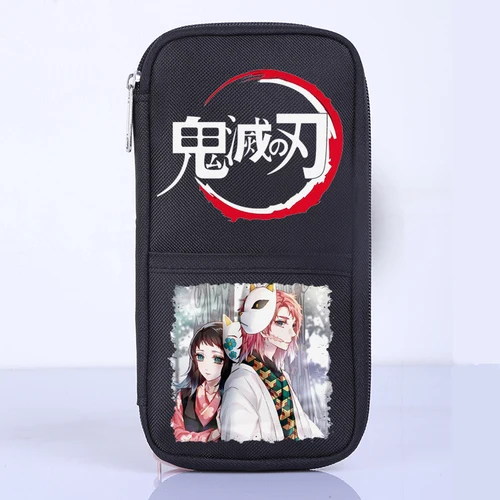 gmzr19 Demon Slayer Kimetsu No Yaiba студент, школа, офис хранение канцелярских принадлежностей Косплей Ручка Карандаш Чехол Сумка кошелек унисекс подарок - Цвет: gmzr19