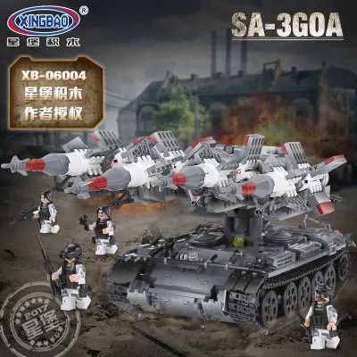 

XINGBAO Small Particles Military Series Assembled Combination Educational Toy SA-3 Missile Model 06004 Building Blocks Adult