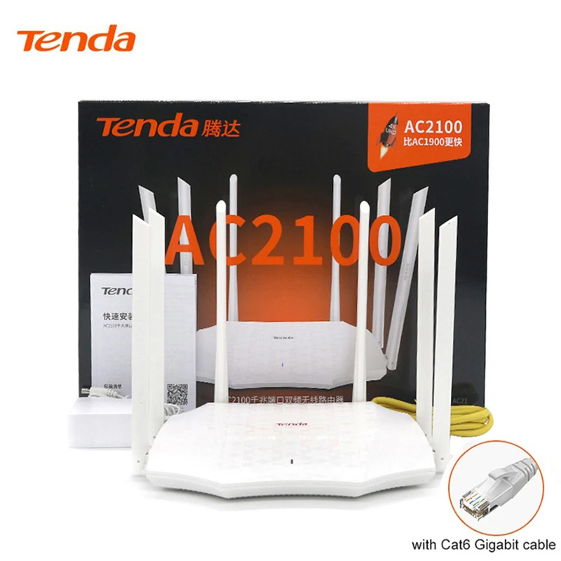 Original Tenda AC21 Router Gigabit AC2100 2.4G 5.0GHz Dual Band