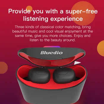 

Bluedio T-elf Bluetooth 5.0 Sports Headset Wireless Earphone with charging box with mic