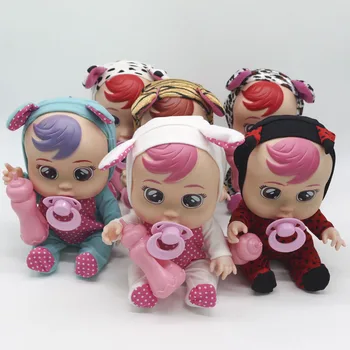 

3D Silicone Inteiro Realista Doll Reborn Cry A Baby High Quality Magic Tears Dolls Toys For Children Surprise Gift
