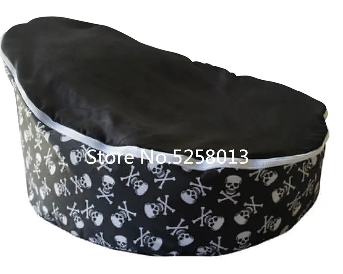Skull black Красный узор в горошек, удобные детские шапочки, стул, Детская сумка Todler Bean, детское кресло Pod, Детская уютная кровать - Цвет: Skull black
