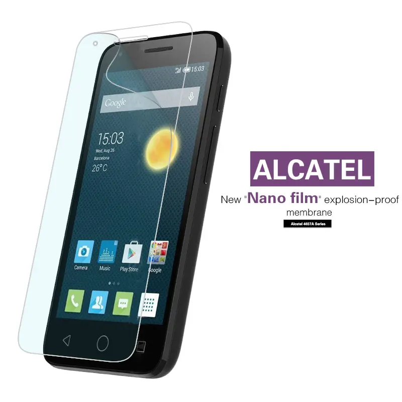 Nano Morbido Della Copertura Della Pellicola Per Alcatel One Touch 2001 Evolve Feroce Fuoco Flash Ot-985 Evolve 2 Ot-2045X Ot-916 Ot-992D 4037A 4109X