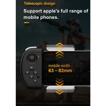 

Single Hand Power Supply Auxiliary Controller Game Accessory No Delay Easy Install Type C Charging Audio Output For Apple Phone