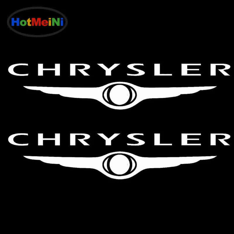 

HotMeiNi 13*2.5cm Set Of 2 Vinyl Car Stickers Logo Chrysler Sticker JDM Vinyl Decal Car Styling Accessories Waterproof Decor