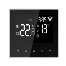 Wifi Slimme Thermostaat Temperatuurregelaar Vloerverwarming Vloerverwarming App Controle Programmeerbare Wifi Thermostaat 16A Ac 100-250V