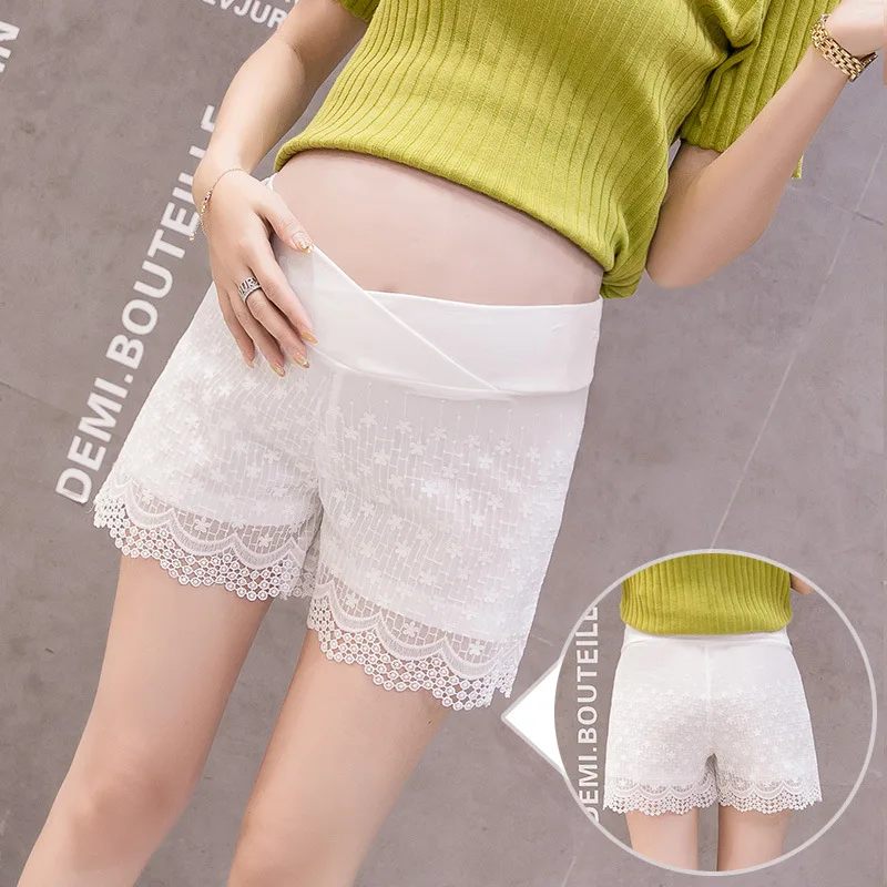 

Net Price 2019 New Style Pregnant Women Low-Rise Summer Lace Leggings Safety Shorts Fashion Outer Wear Shorts Hot Pants