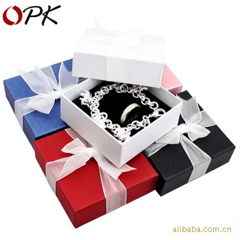 

OPK Factory Direct Sales Factory Price Jewelry Box Wholesale Direct Fashion Color Gift Box Jewelry Packaging Jewlery Box