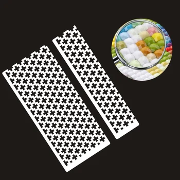 

Diamond Painting Ruler Embroidery 5D Diamond Square Drill Steel Ruler Dotting Rhinestone Point Drilling Tools DIY Accessory