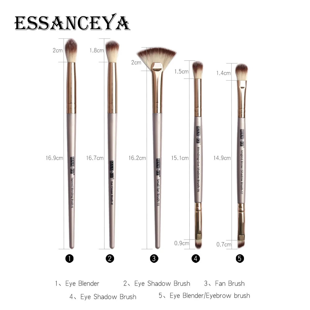 ESSANCEYA 3/5/6 набор кистей для макияжа, подводка для глаз, для бровей и ресниц Кисть для растушевки теней кисти для макияжа Кисти инструменты для смешивания теней для век, Новинка