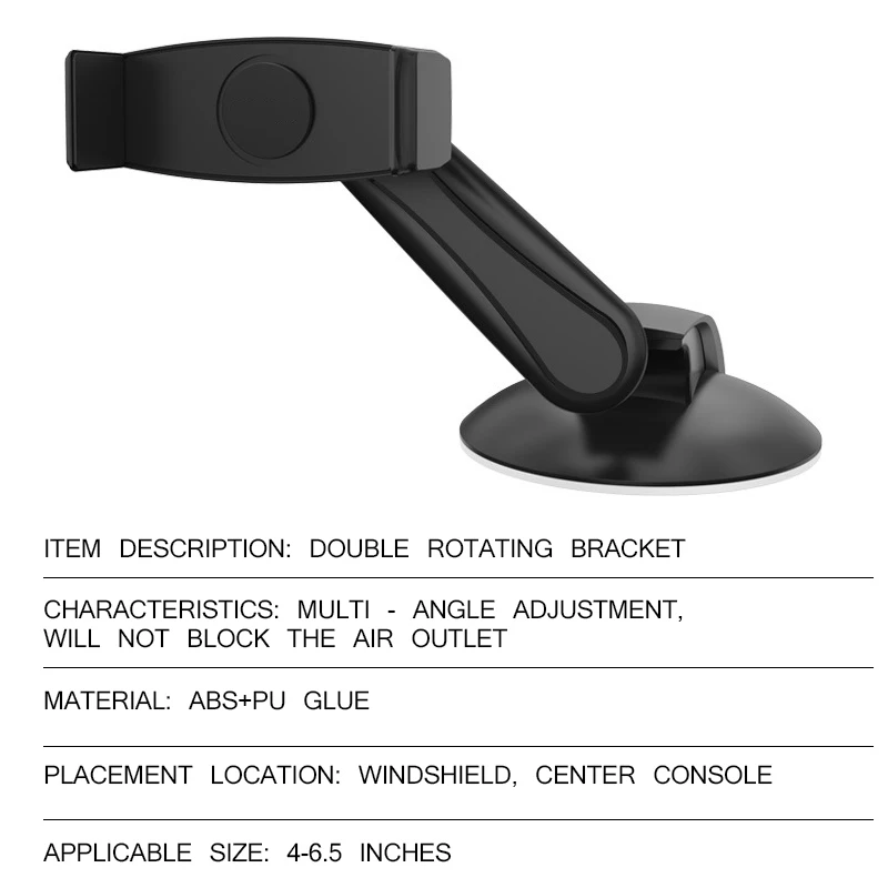 Car Phone Holder 360 Degree Rotation Sucker Holder Mount Holder Stand Dashboard Car Holder Mobile Phone Holder Navigation
