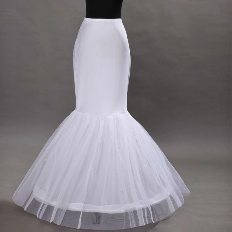 Hot Cheap Mermaid Petticoats for wedding dress tulle skirts long white skirts Petticoat Brides Petticoat Underskirt Crinolina