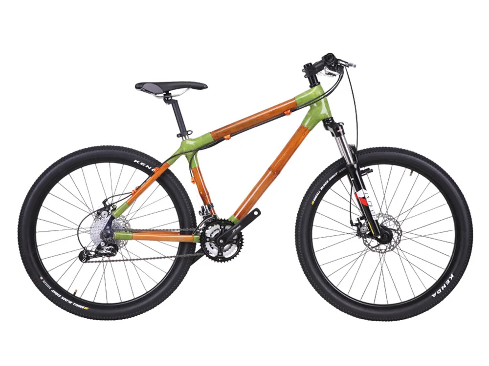 Новое поступление! Speicals! бамбуковый горный велосипед 27,5 ER - Цвет: Зеленый