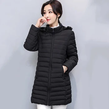 

Korean Style 2020 Winter Jacket Women Stand Collar Solid Female Down Coat Loose Oversized Womens Short Parka G26