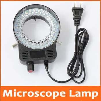 

White Color Lights 52pcs LED Lamps Adjustable Illuminated Stereo Microscope Ring Lamp for School with Adapter AC100-250V