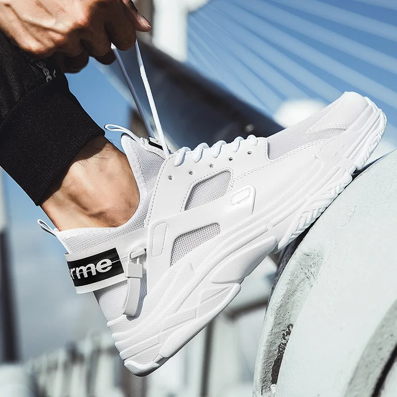 

2019 Sports Casual Autumn MEN'S SHOES Korean-style Versatile Dad New Style Men Mixed Colors Trendy Shoes Flat Heel White Shoes S