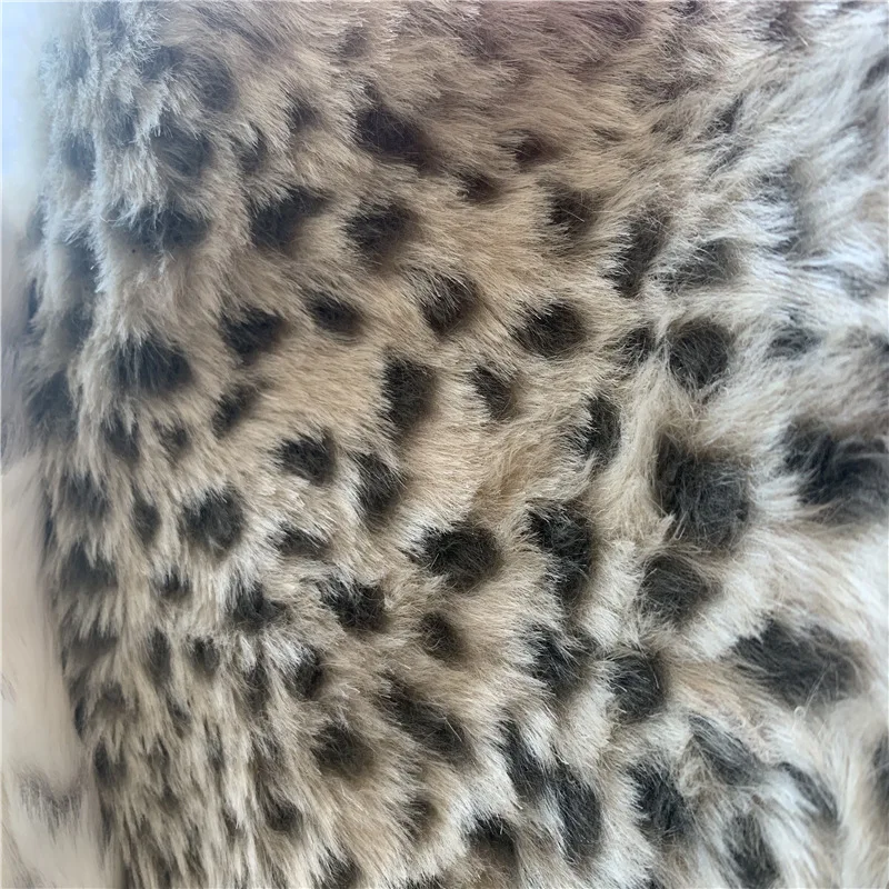 Леопардовый жаккардовый материал односторонний Гладкий осенне-зимний мужской и женский пальто шерстяная ткань
