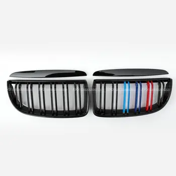 

Front Bumper Trim For BMW 3 Series E90 2005-2007 Double Style Front ABS Grille Glossy Black Body Kit Tuning For E90 Racing Part