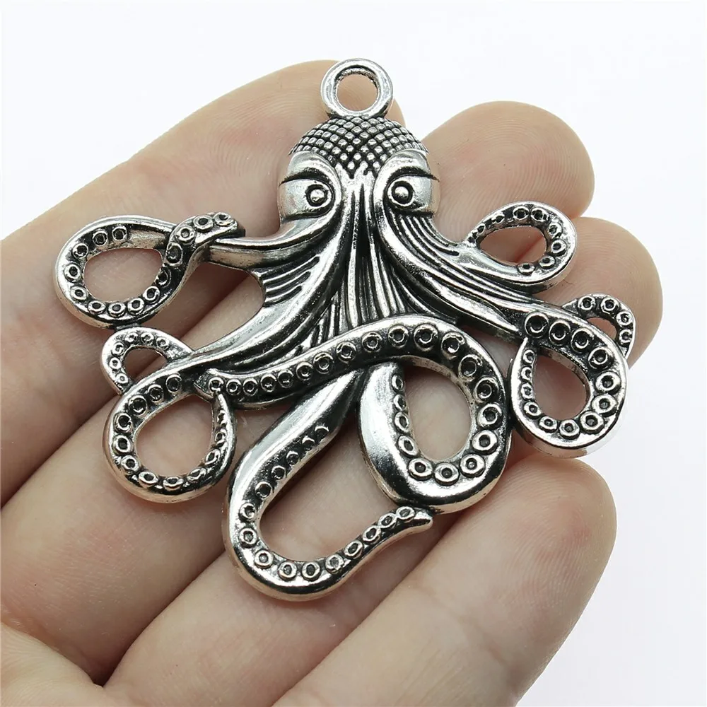 WYSIWYG 2 шт 59x57 мм вида цветов Большие Подвески осьминога|octopus charm|charm charmbig charms |