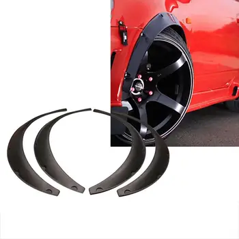 

4Pcs/Set Universal Flexible Car Fender Flare Wheel Arch Protector Widened decorative wheel eyebrow fender For SUV Off-road