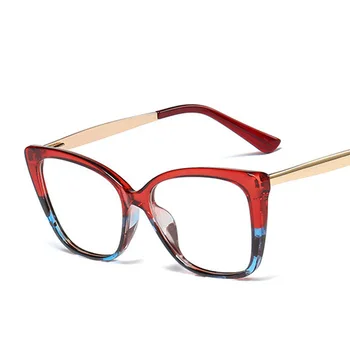 

Retro TR90 Square Glasses Frame Women Trendy Fashion Optical Computer Clear Glasses Ladies Red Blue Eyeglasses Feminino oculos UV400