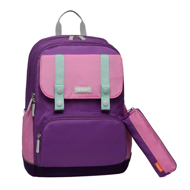 

Heine Fashion School Bag Multi-Function Large Capacity Waterproof and Wearable Burden Relieving Children's Backpack